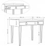 Sponge skrivbord 100x62 cm - Ljus mocka