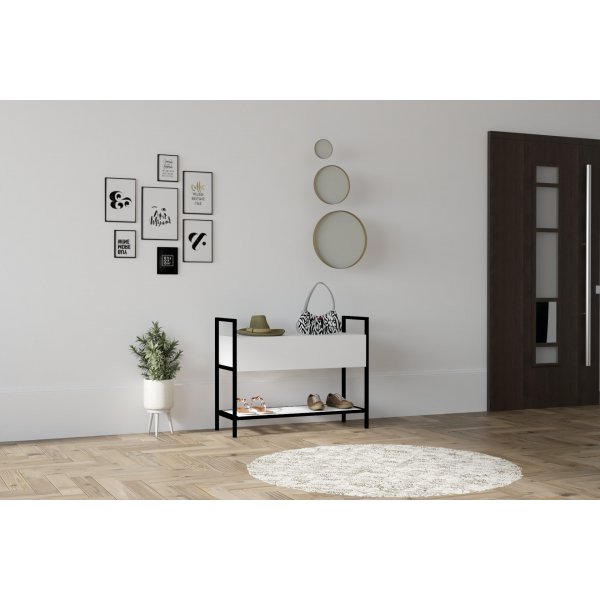 Narden hallbord 90 x 34 cm - Vit