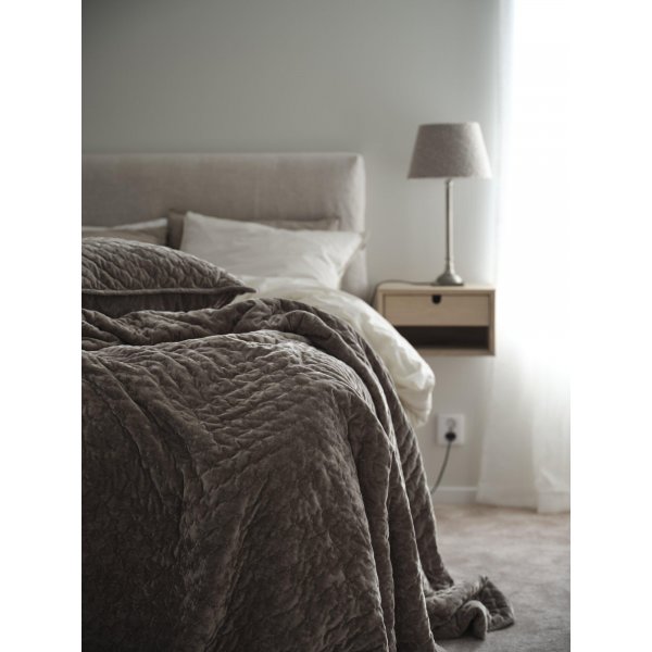 Cia kussenhoes 60 x 60 cm - Donkerbruin fluweel