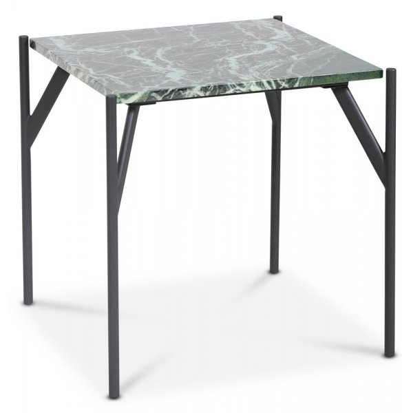 Accent soffbord 50 - Grn marmor / Svart