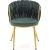 Cadeira matstol 517 - Mrkgrn/guld