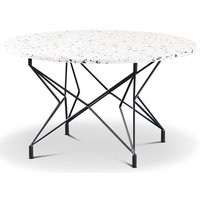 Terrazzo runt soffbord Ø 80 cm - Cosmos Terrazzo & underrede Star svart metall Terrazzo runt soffbord Ø 80 cm - Cosmos Terrazzo & underrede Star svart metall