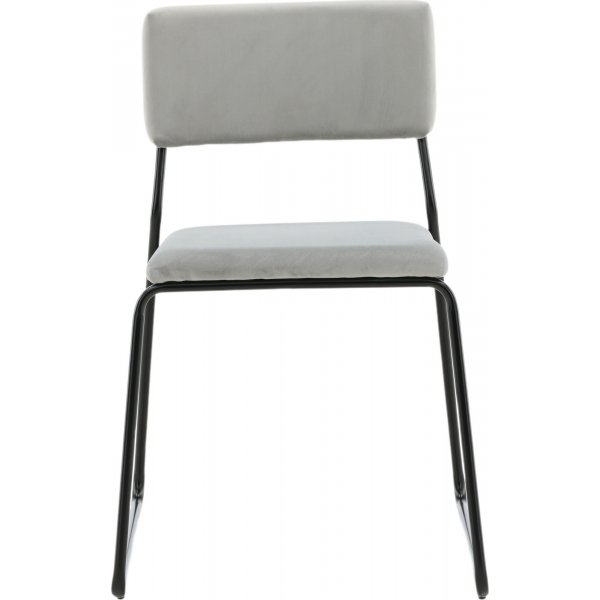 Chaise Frequency - Velours gris clair Chaise Frequency - Velours gris clair