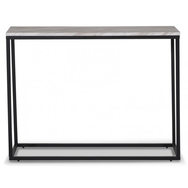 Shanghai konsolbord 100 x 35 cm - Ljus marmorimitation/svart Shanghai konsolbord 100 x 35 cm - Ljus marmorimitation/svart