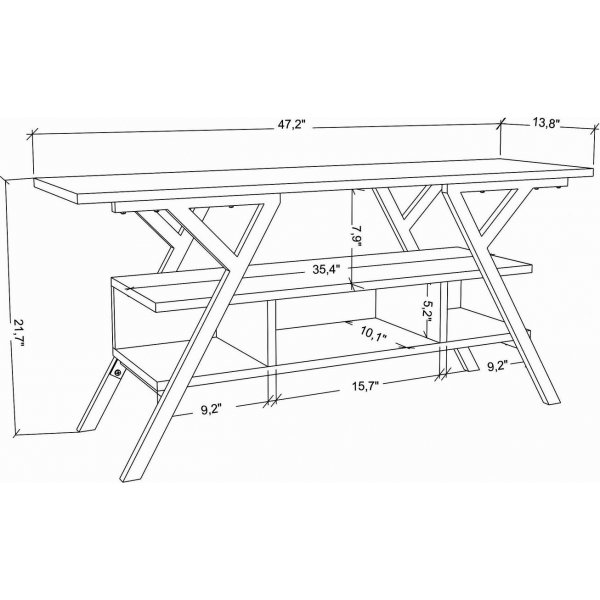 Banc multimdia Minerva - Blanc/chne