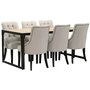 Matgrupp: Industri matbord + 6 st Tuva europa version II - beige