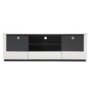 TV-bnk Etage B160 cm - Vit (tonat glas)