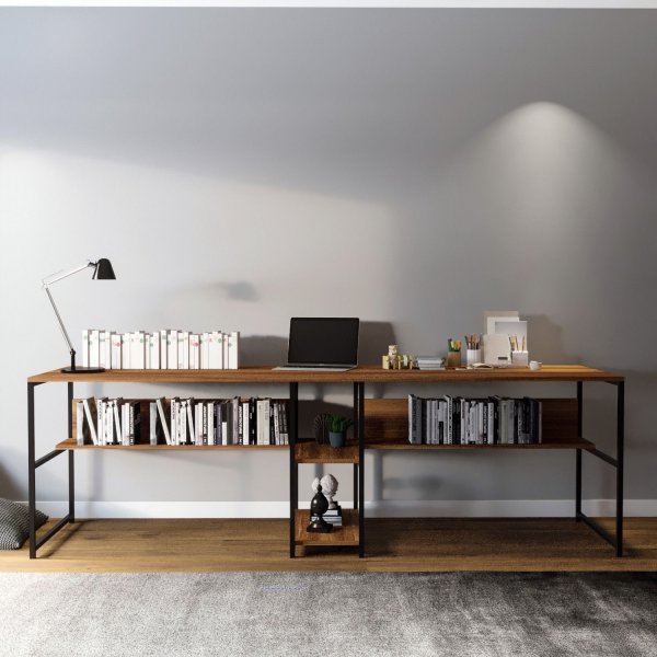 Bureau Buddy 240x60 cm - Noyer Bureau Buddy 240x60 cm - Noyer