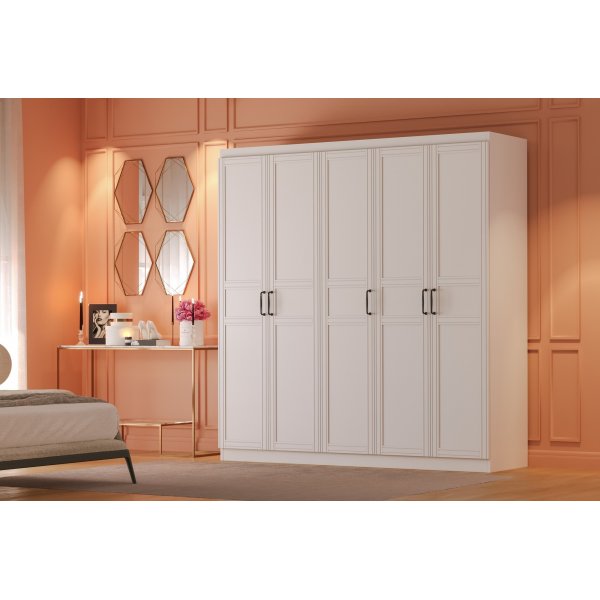 Armoire Henné 175 x 50 x 182 cm - Blanc Armoire Henné 175 x 50 x 182 cm - Blanc