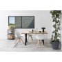 Tina fauteuil - Grijs/eiken