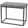 Palle sittbnk Gr/svart - 60 x 35 x 50 cm