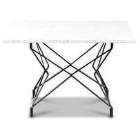 Terrazzo soffbord 75x75cm - Bianco Terrazzo & underrede Star svart Terrazzo soffbord 75x75cm - Bianco Terrazzo & underrede Star svart