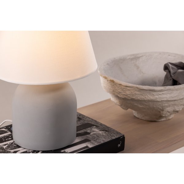 Lampe de table Styrs - Gris/blanc