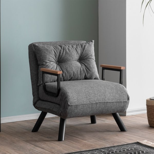 Fauteuil lit Sando - Gris clair Fauteuil lit Sando - Gris clair