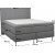 Dream compleet continentaal bed met hoofdbord en zakophanging - 160 x 200 cm - Lichtgrijs