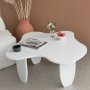 Table basse Maldives 100 x 100 cm - Blanc