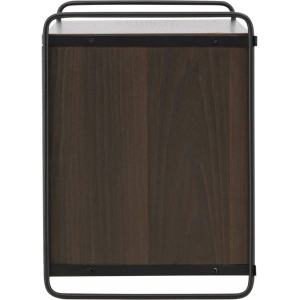 Paris wandkast 48 x 122 cm - Zwart/Mocca