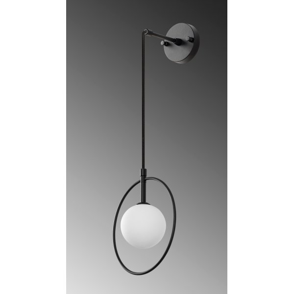 Geometry wandlamp 11125 - Zwart/wit