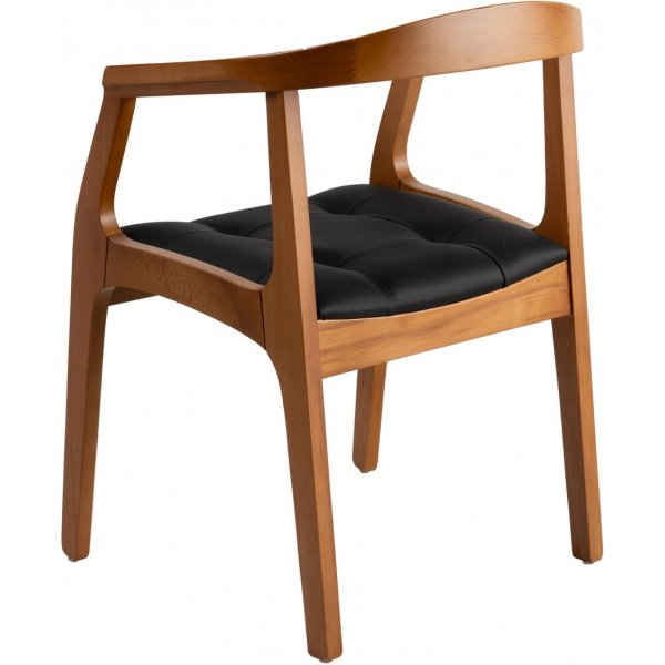 Fauteuil Mira - Chêne/noir Fauteuil Mira - Chêne/noir