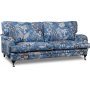 Spirit 3-sits howard soffa i blommigt tyg - Eden Parrot Blue