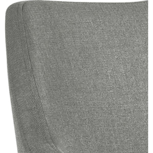 Fauteuil Nora - Gris clair/noir