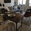 Kundbild Öregrund matbord 140 cm - Återvunnet trä/metall: Rustikt ... precis vad vi behövde