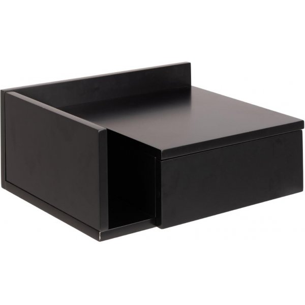 Ashlan vägghängt sängbord 40 x 32 cm - svart Ashlan vägghängt sängbord 40 x 32 cm - svart