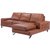 Halmby L-soffa divan vnster - Ljusbrun