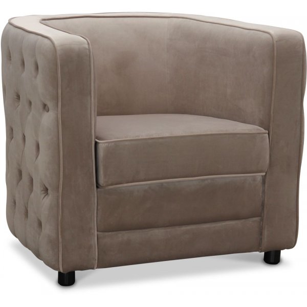 Fastland chesterfield ftlj - Ljusgr (Sammet)