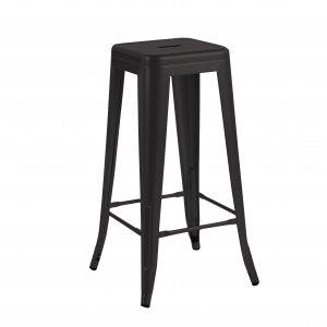Iris barstol i svart metall - Sitthöjd 77 cm Iris barstol i svart metall - Sitthöjd 77 cm