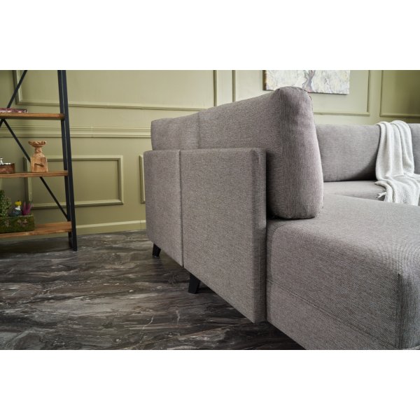 Eris u-bäddsoffa - Brun Eris u-bäddsoffa - Brun