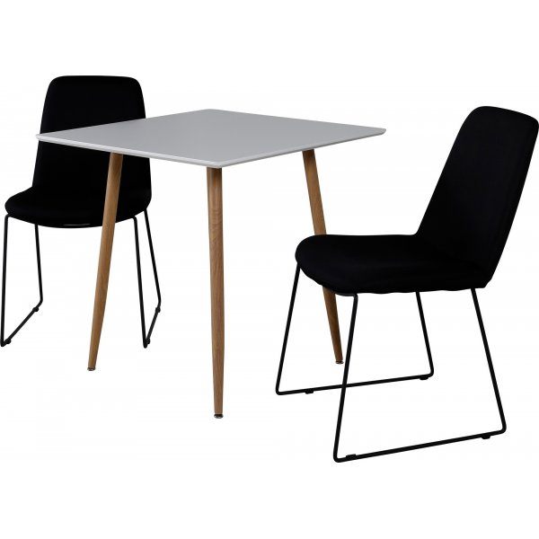 Table à manger Bridge 75 cm - Blanc/chêne Table à manger Bridge 75 cm - Blanc/chêne