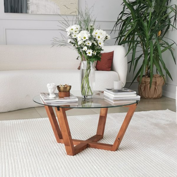 Table basse Lotus Ø75 cm - Bois Table basse Lotus Ø75 cm - Bois