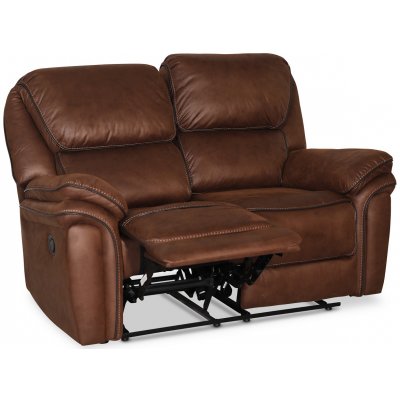 Riverdale 2-sits reclinersoffa - Mocka (Mikrofiber) + Möbelvårdskit för textilier