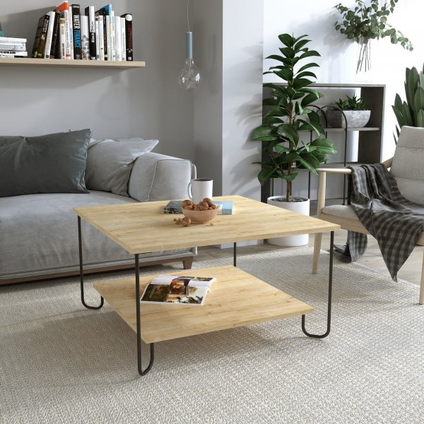 Marbo soffbord 80 x 80 cm - Ek
