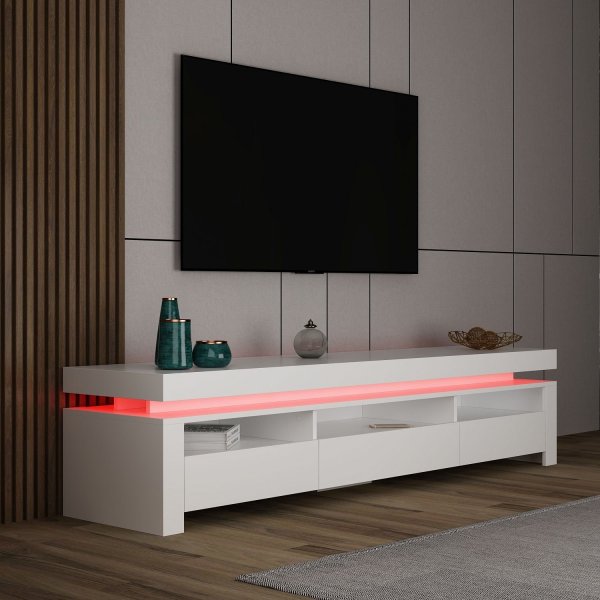 Meuble TV Lenora - Blanc Meuble TV Lenora - Blanc