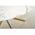 Raymond matbord 100 cm - Vit marmor/guld