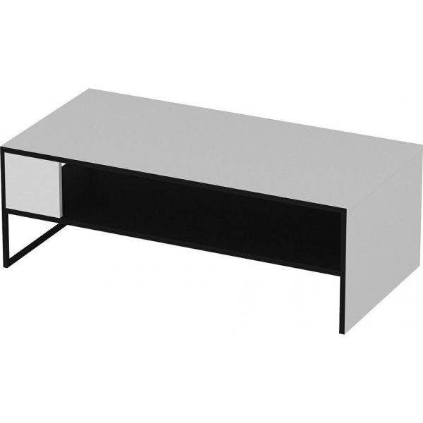 Concord salontafel 120 x 60 cm - Wit/zwart Concord salontafel 120 x 60 cm - Wit/zwart