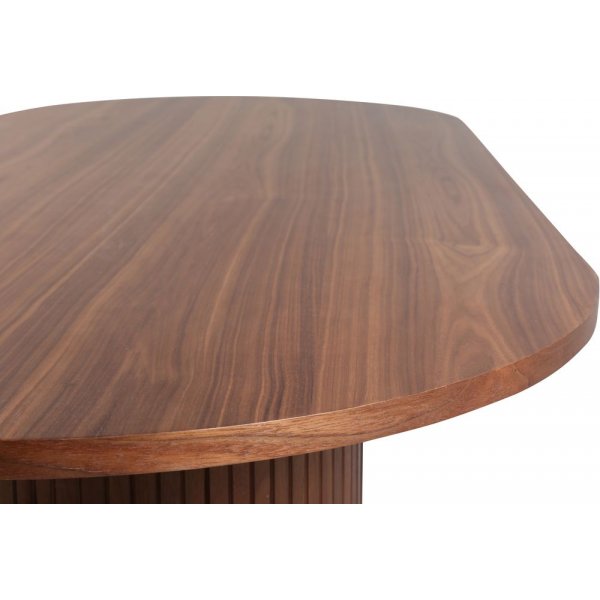 Table à manger ovale Bianca 200x90 cm - Noyer Table à manger ovale Bianca 200x90 cm - Noyer