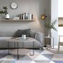 Corro soffbord 80 x 80 cm - Ljus mocka