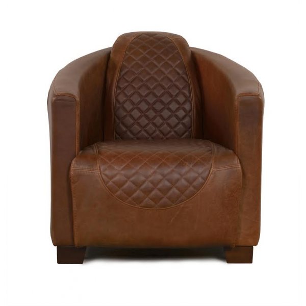 Heritage clubfåtölj i Anilinläder (squares) Heritage clubfåtölj i Anilinläder (squares)