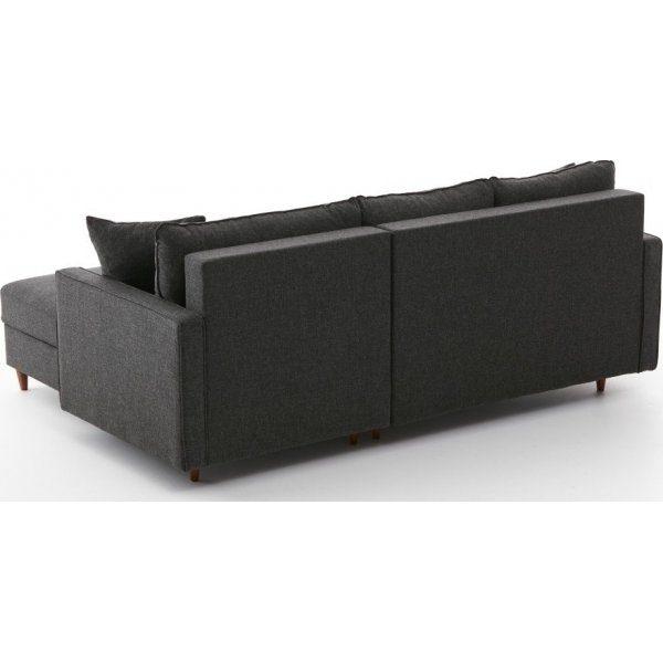 Canapé divan Eca droit - Anthracite Canapé divan Eca droit - Anthracite
