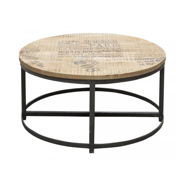 Tessa soffbord 60 cm&nbsp;- Tr�/metall