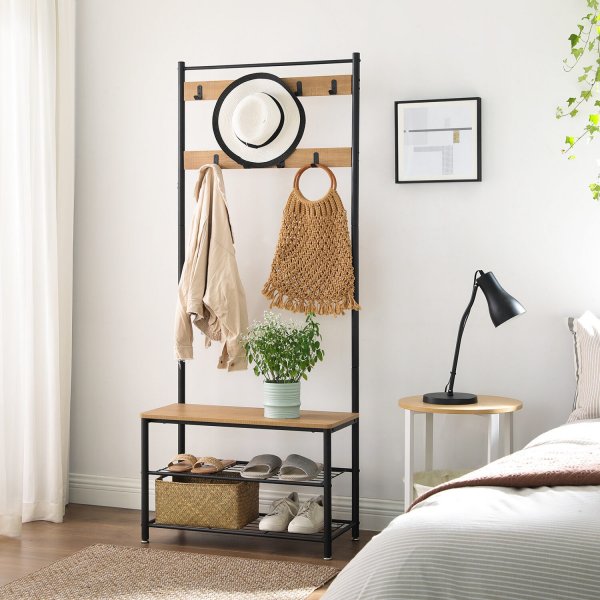 Meuble d'entrée Kuranda - Beige/noir Meuble d'entrée Kuranda - Beige/noir