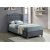 Cadre de lit Duncan 90x200 cm - Velours gris + Pieds de meubles