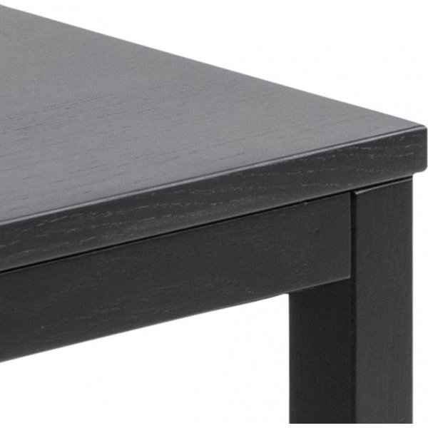 Table Cornus 120/55x60/55 cm - Placage chêne laqué noir Table Cornus 120/55x60/55 cm - Placage chêne laqué noir