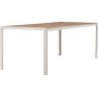 Matgrupp; 6 stolar och matbord 205 x 90 cm beige - Copacabana