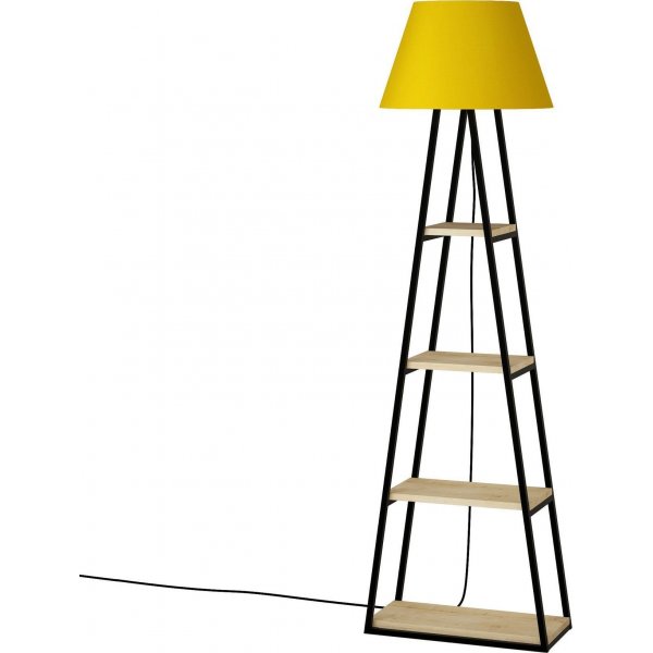 Pal golvlampa - Ek/gul