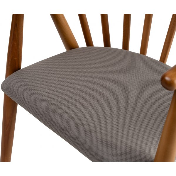 Fauteuil Doris - Chêne/gris Fauteuil Doris - Chêne/gris