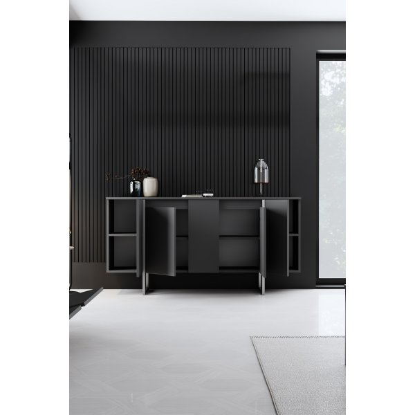 Buffet Lux - Anthracite/argent